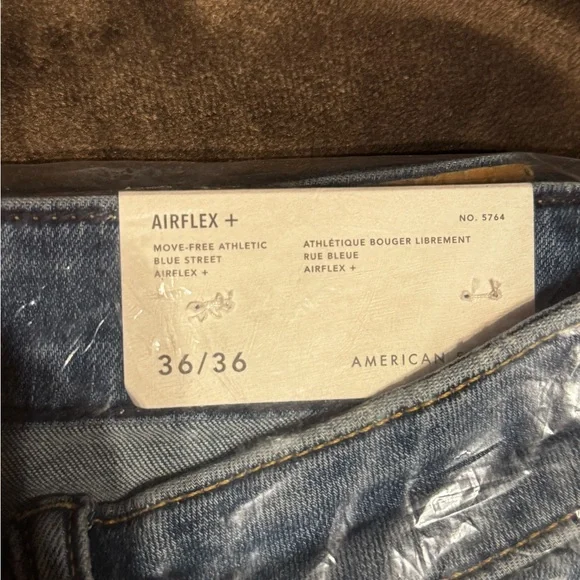 American Eagle Outfitters Airflex Denim Jeans in Light Blue Two Pair 36x36